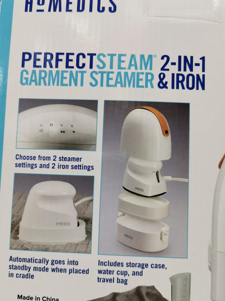 Costco1338085HoMedicsMiniGarmentSteamerandIron5 CostcoChaser