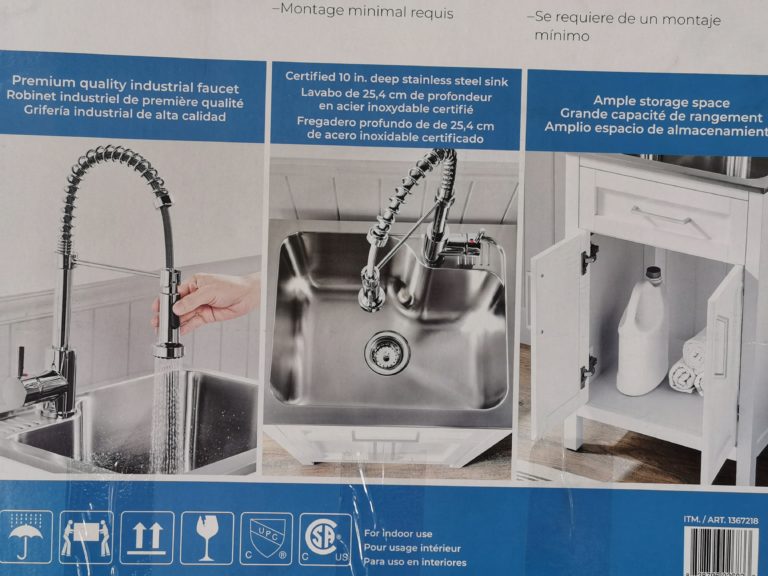 Paloma 22” Utility Sink with Faucet and OVE Decors CostcoChaser