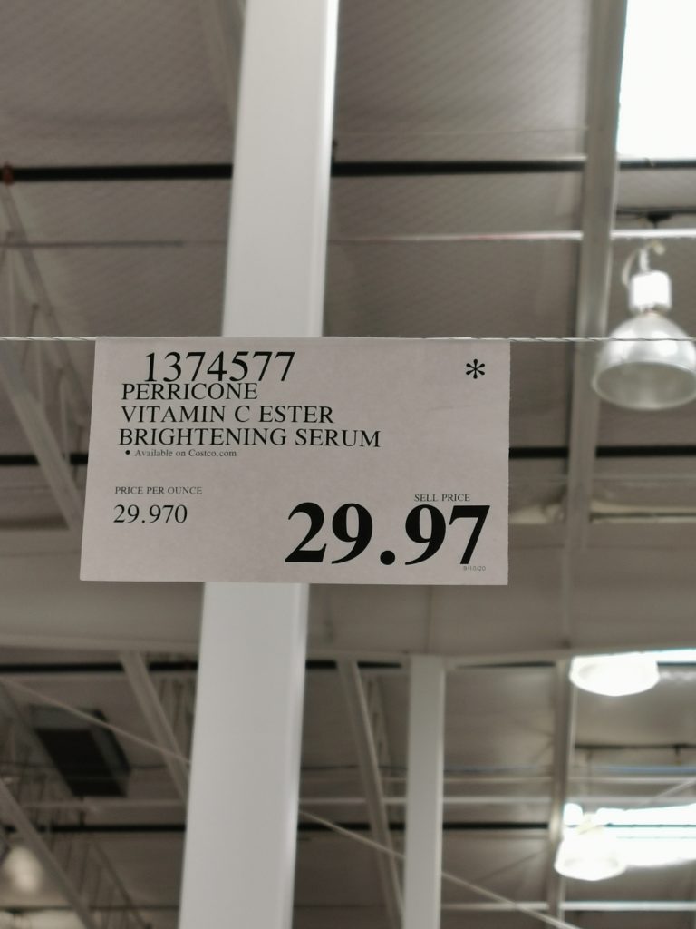 Costco1374577 PerriconeMDVitaminCEsterBrighteningSerumtag