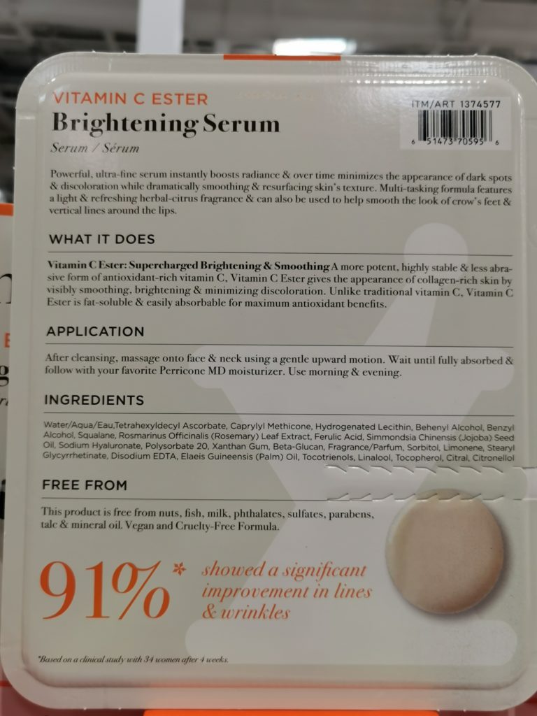 Costco1374577 PerriconeMDVitaminCEsterBrighteningSerum1