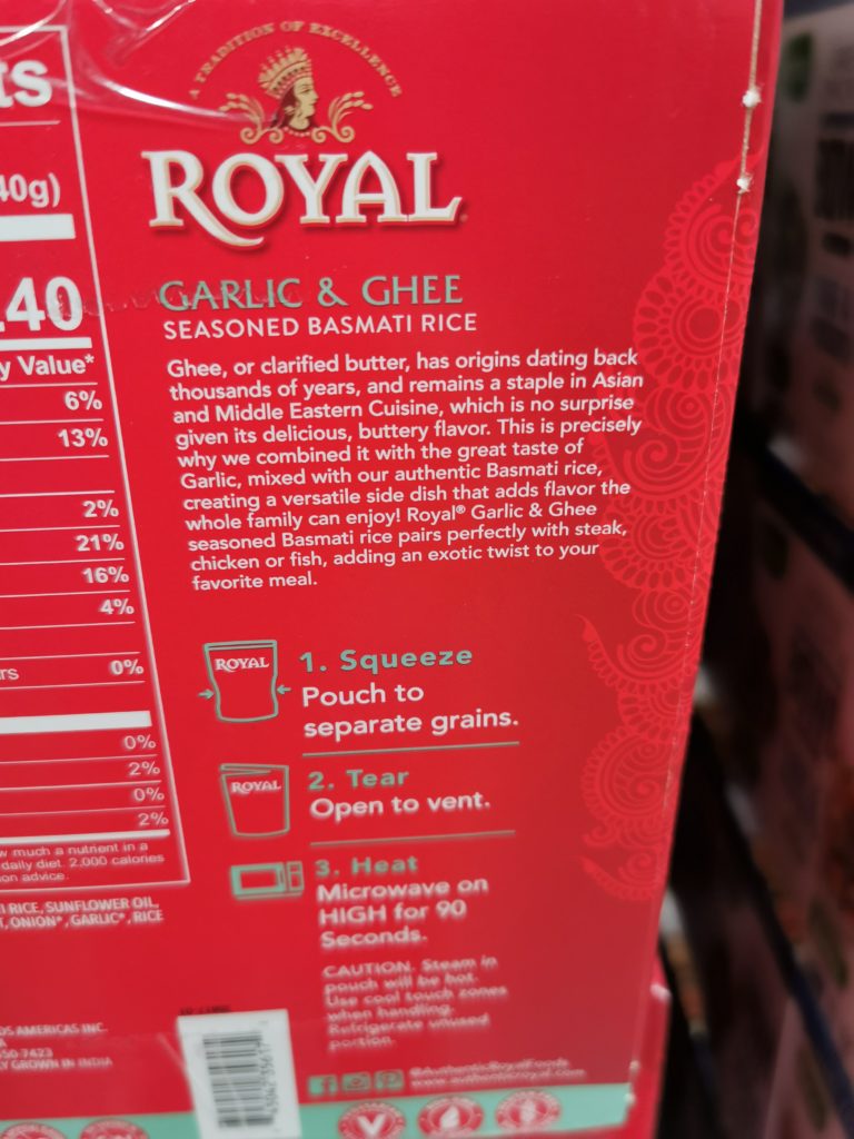 Costco1401806RoyalGarlicandGheeRiceinf CostcoChaser