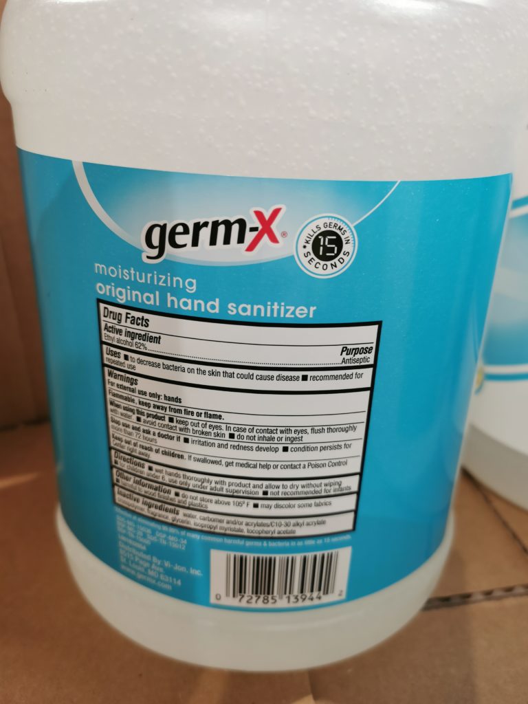 GermX Hand Sanitizer 1 Gallon CostcoChaser