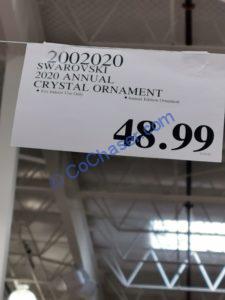 Costco-2002020-Swarovski=2020-Annual-Crystal-Ornament-tag