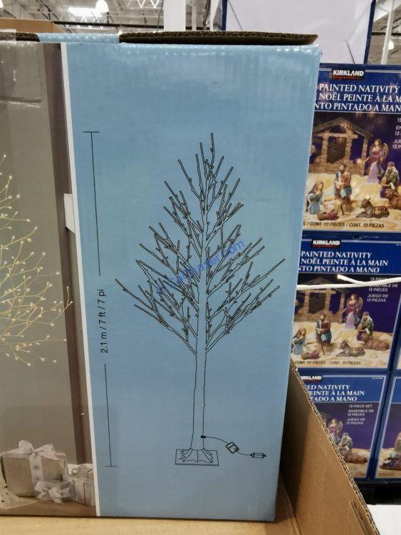 7′ Faux Birch Tree with 280 LED Lights CostcoChaser