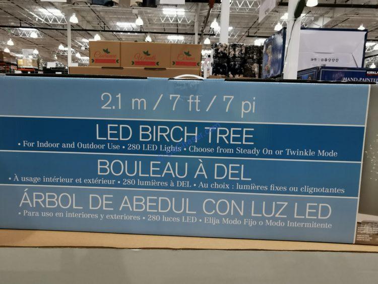 7′ Faux Birch Tree with 280 LED Lights CostcoChaser