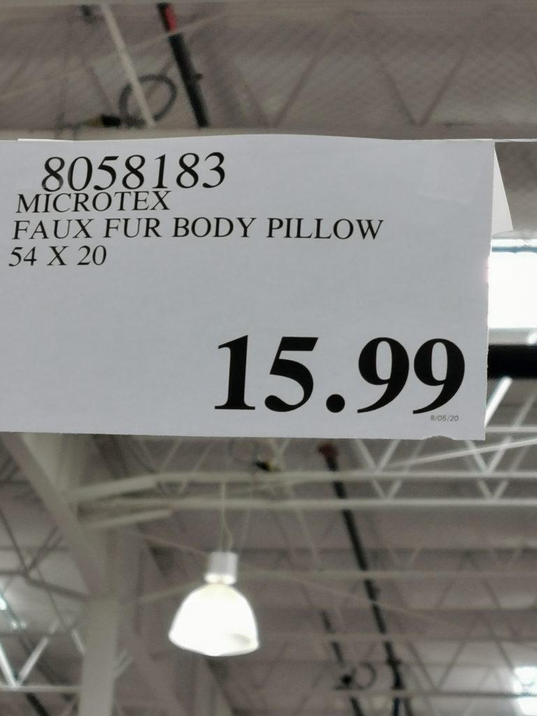 Microtex Faux Fur Body Pillow CostcoChaser