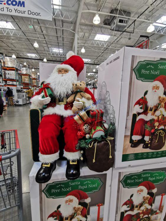 30" Santa in Chair with Gifts