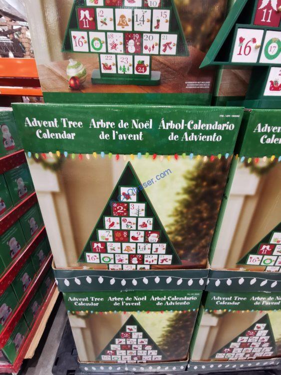 Wooden Tree Advent Calendar