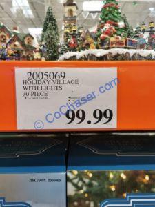 Costco-2005069-Holiday-Village-Set-with-Lights-tag