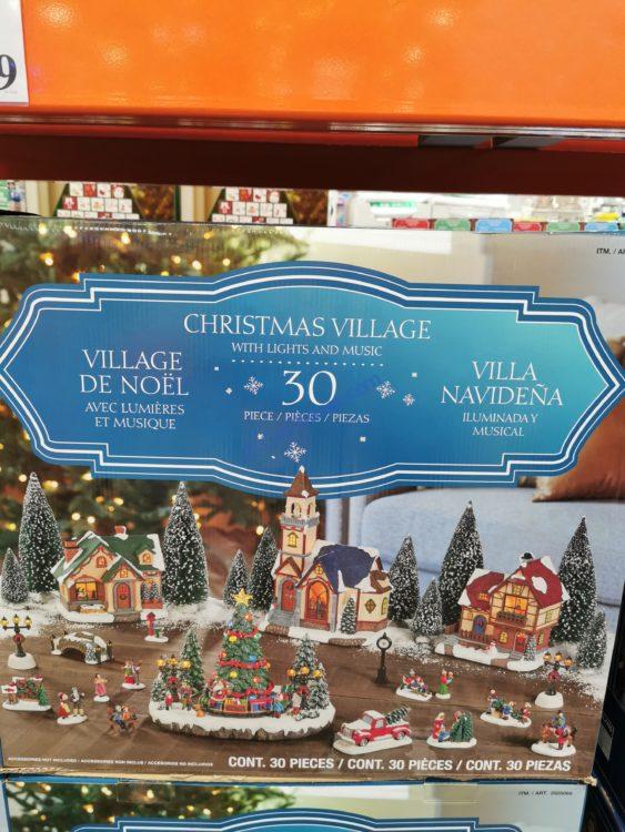 Holiday Village Set with Lights 30 Piece CostcoChaser