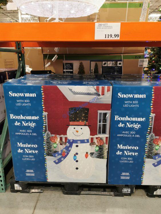 7′ PopUp Snowman with 300 Lights CostcoChaser