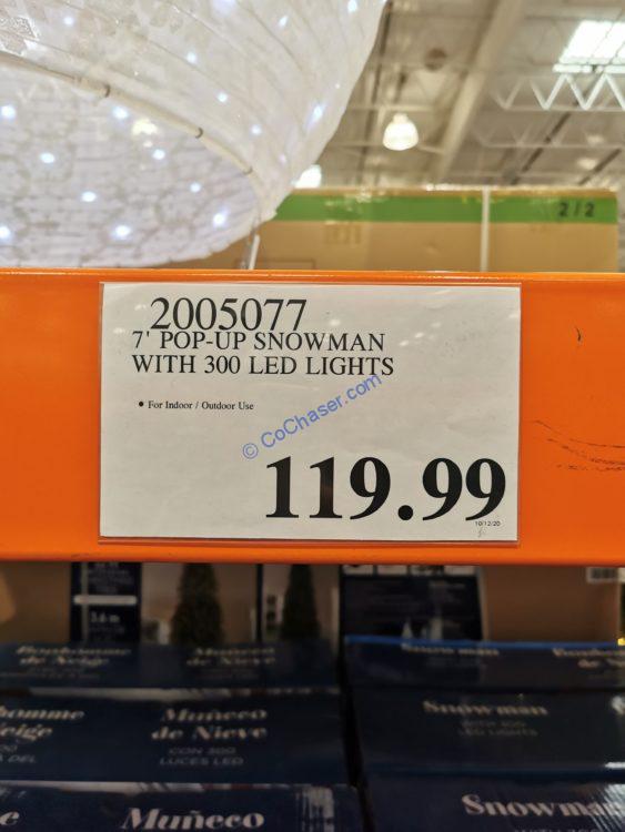 7′ PopUp Snowman with 300 Lights CostcoChaser