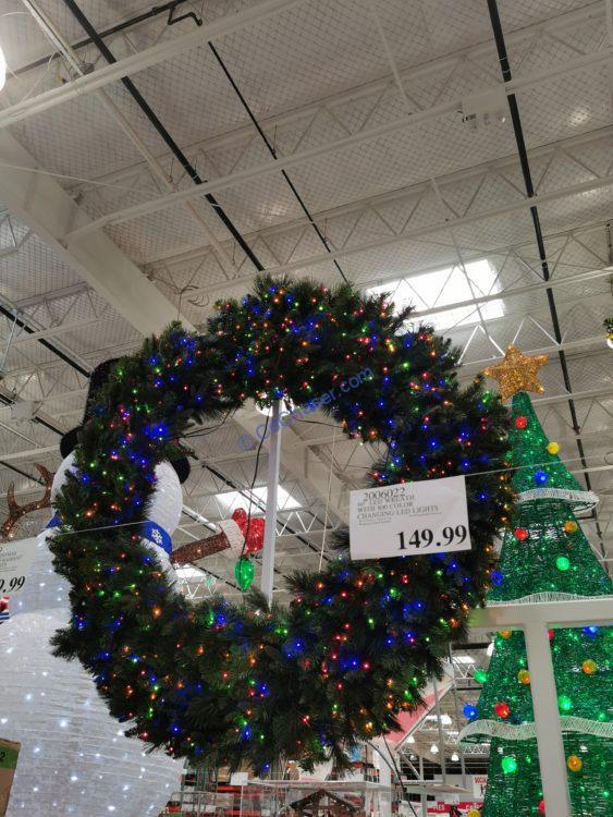 60" LED Wreath with 800 Color Changing LED Lights