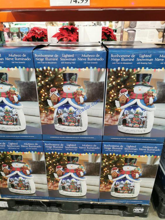 Costco2006037SnowmanVillagewithRotatingTrainall CostcoChaser