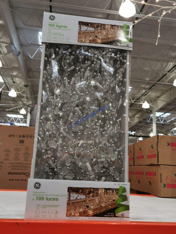 GE 9’ Glitter Gem Garland CostcoChaser