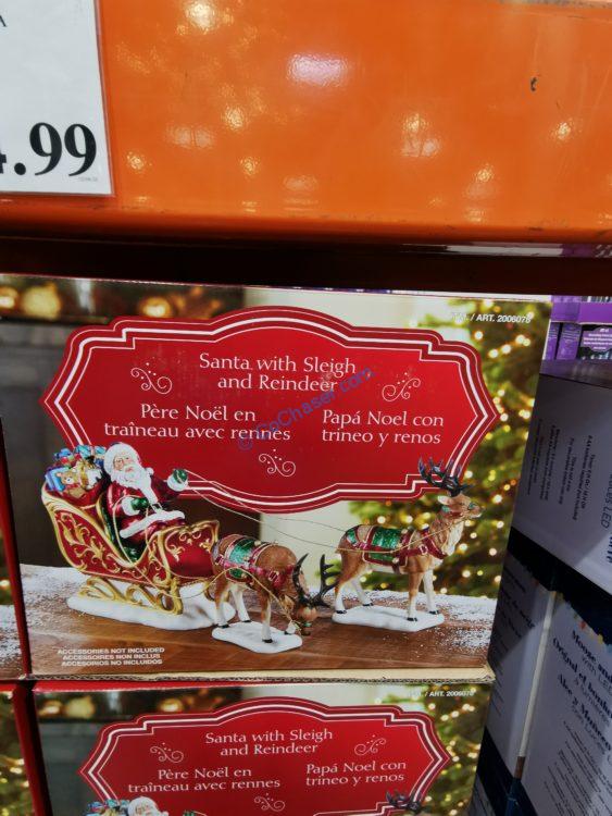 Costco2006078HandPaintedSantawithSleighandReindeer1 CostcoChaser