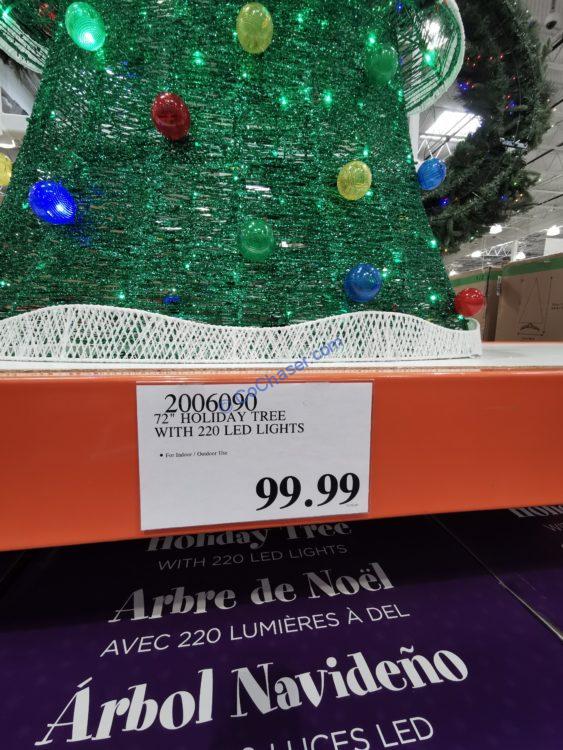 72” Holiday Tree with 220 LED Lights CostcoChaser