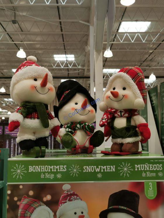 Holiday Snowmen, Set of 3