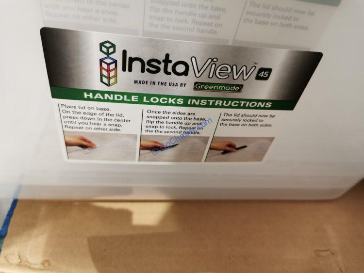 Greenmade 45QT 3 PK Storage Locking Handles with Lid CostcoChaser