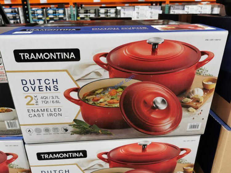 Tramontina Enameled Cast Iron Dutch Oven, 2-Pack