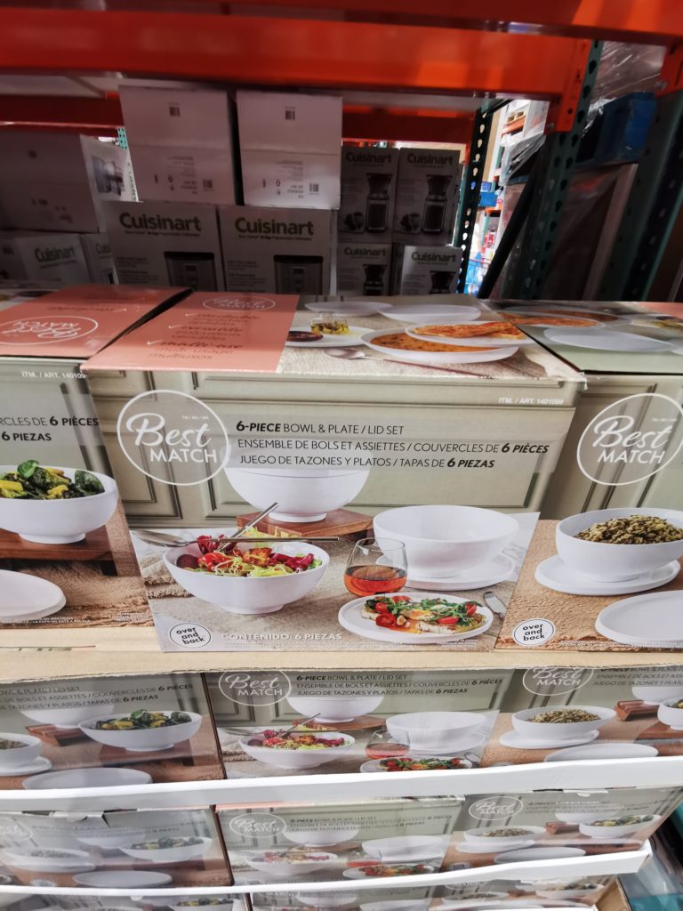 Over & Back Best Match 6Piece Bowl and Plate/Lid Set CostcoChaser