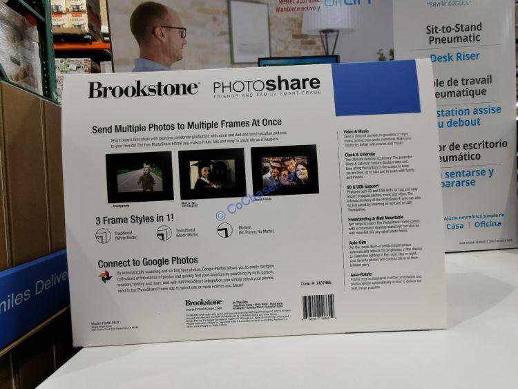 Brookstone PhotoShare 10.1” HD Touchscreen Digital Picture Frame