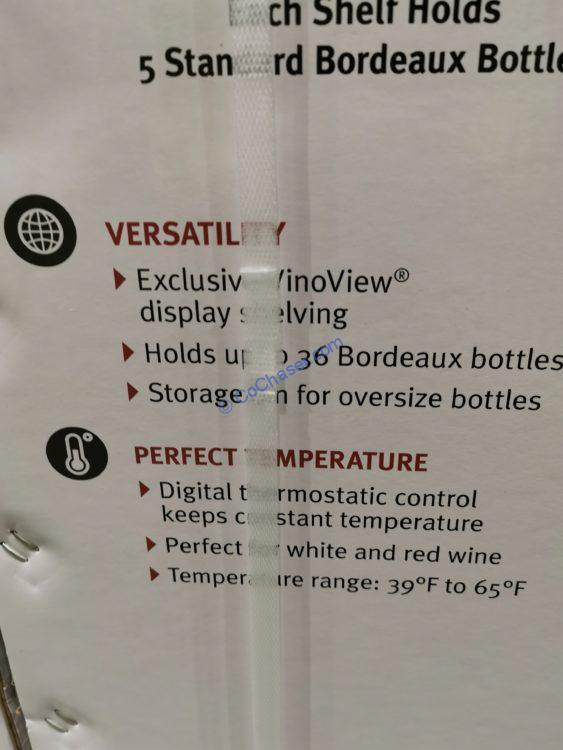 Costco1274071WineEnthusiast36BottleWineCoolerspec CostcoChaser