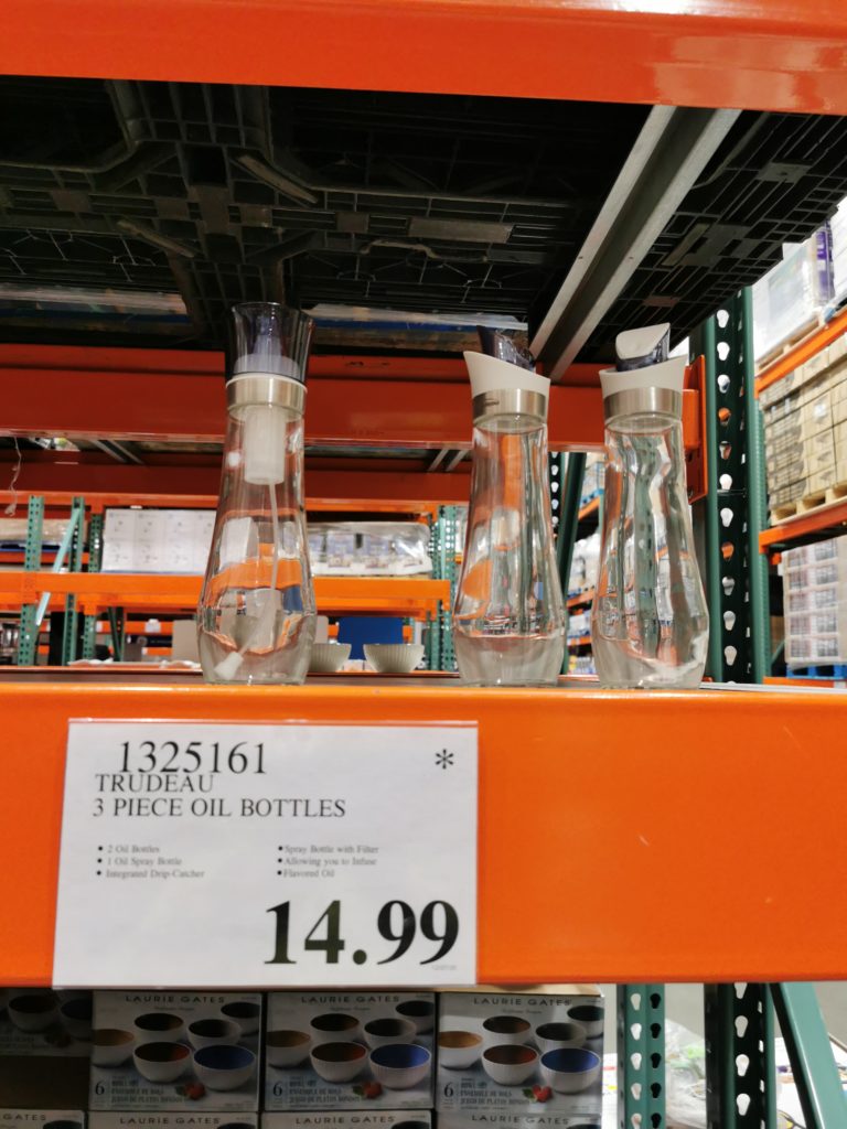 Trudeau 3Piece Oil Bottles CostcoChaser