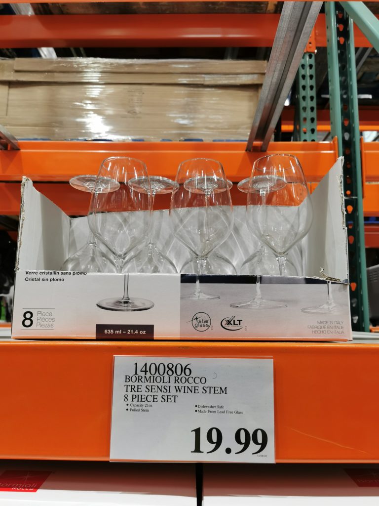 Bormioli Rocco Tre Sensi Wine Stem 8 Piece Set CostcoChaser