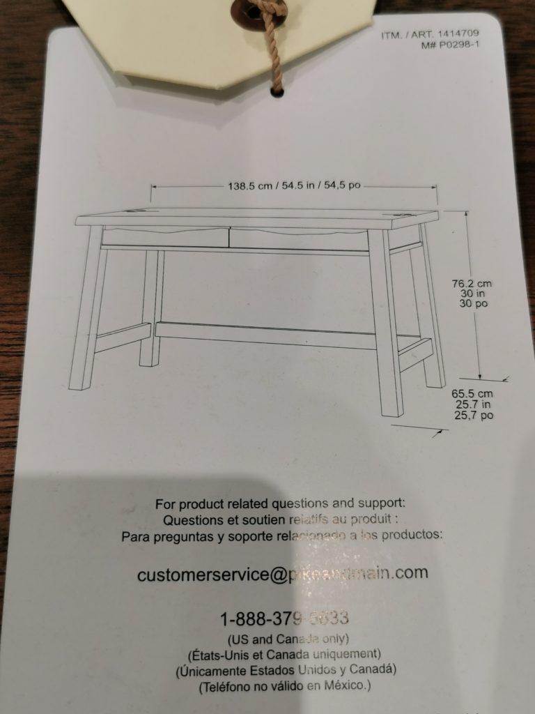 Costco1414709PikeMain54WritingDesksize CostcoChaser