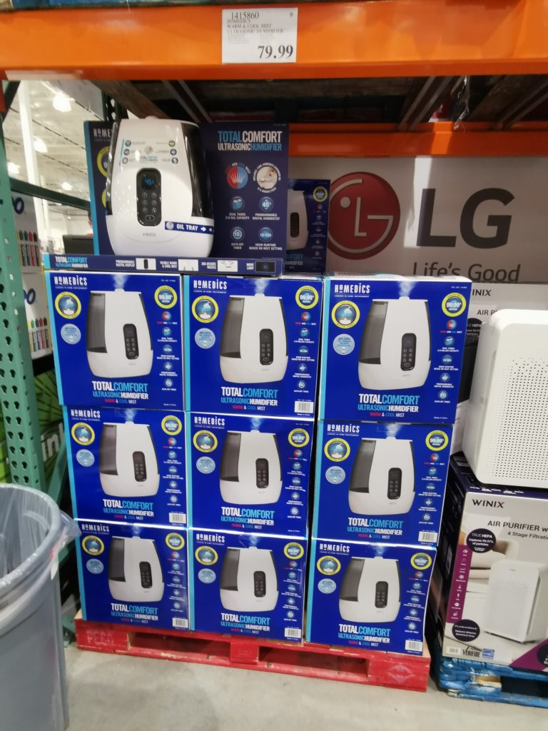 Costco1415860HoMedicsWarmCoolMistUltrasonicHumidifierall