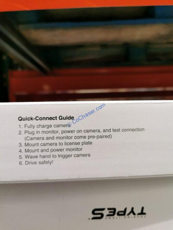 Costco1458166TYPESWirelessSolarPowered720PHDBackupCamera2.06