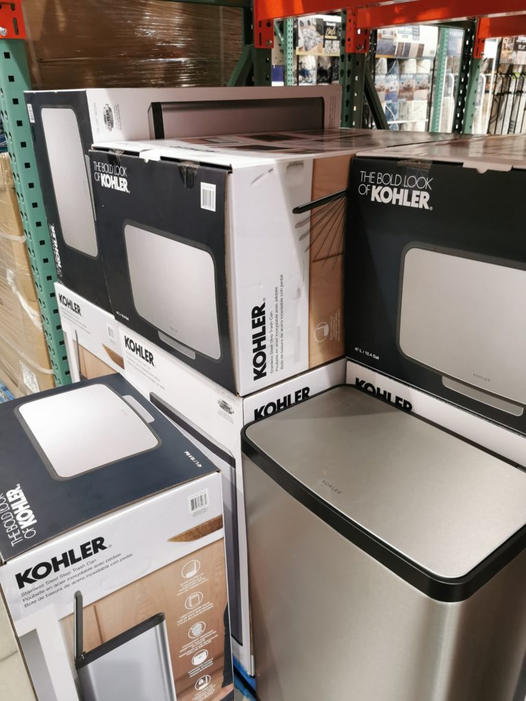 Costco1600249Kohler47LStepTrashBinall CostcoChaser