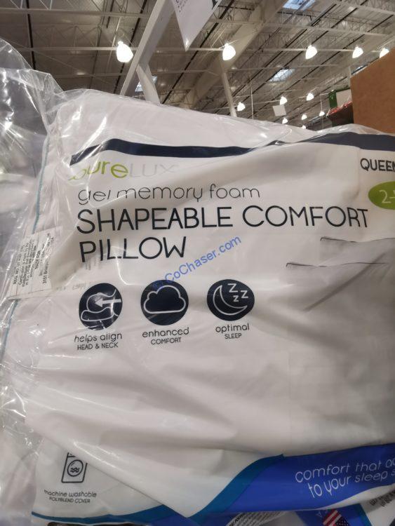 Purelux Gel Memory Foam Cluster Pillow 2PK CostcoChaser