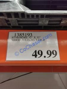 Costco-1385193-Stakmore-Wood-Folding-Table-tag