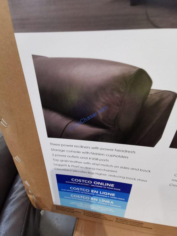 Gilman Creek Leather Power Reclining Sectional CostcoChaser