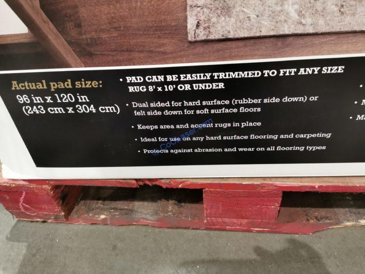 Costco1497773MohawkHomeReversibleRugPadspec CostcoChaser