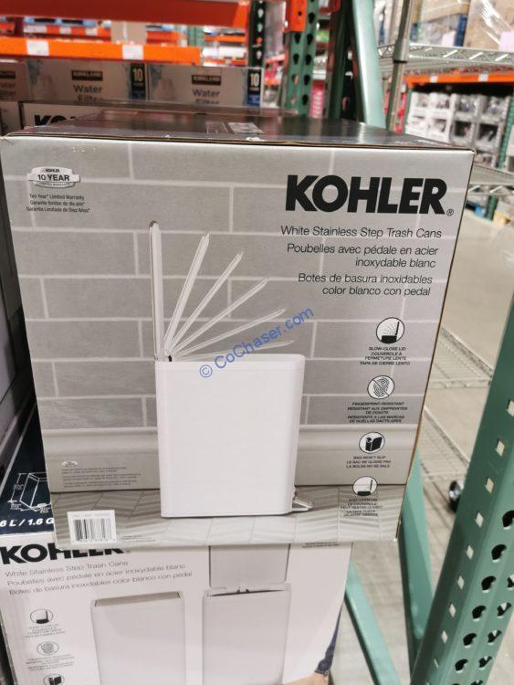 Kohler 6L White 2PK Bath Can CostcoChaser