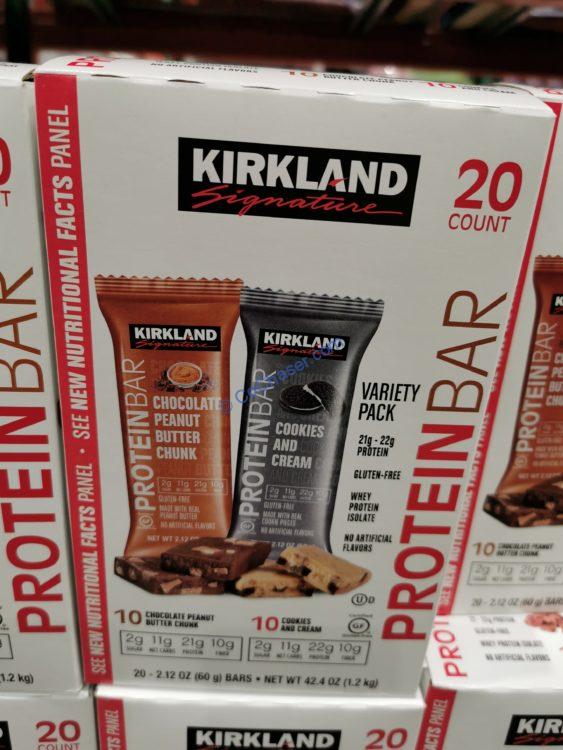 Kirkland Signature Protein Bars 20-count Box