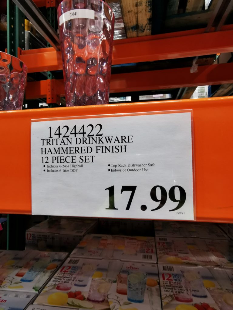 Costco1424422TritanDrinkwareHammeredFinishSettag CostcoChaser