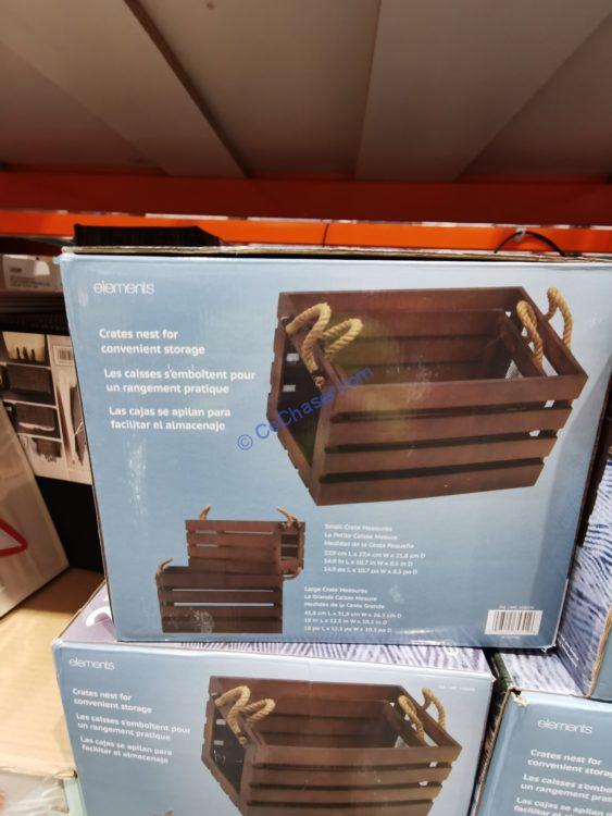 Costco1438378ElementsWoodWireStorageBasket1 CostcoChaser
