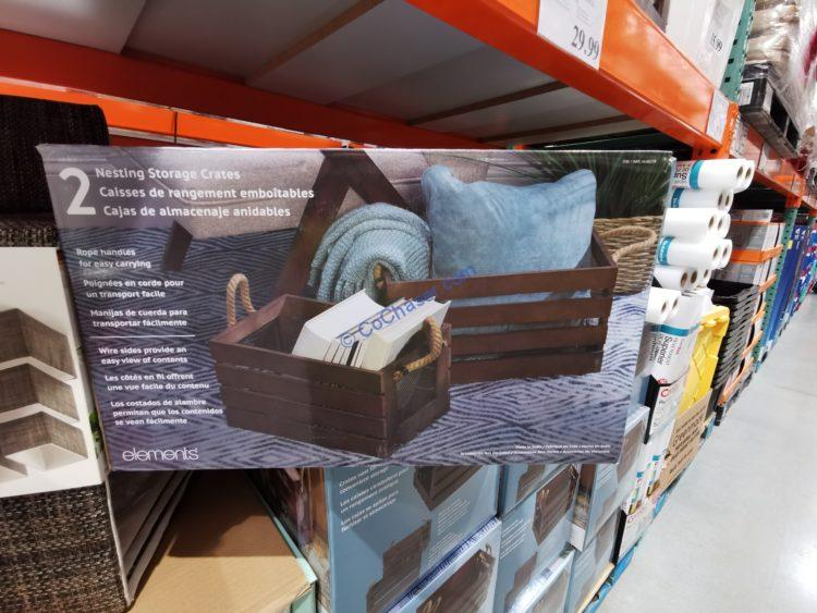 Costco1438378ElementsWoodWireStorageBasket3 CostcoChaser