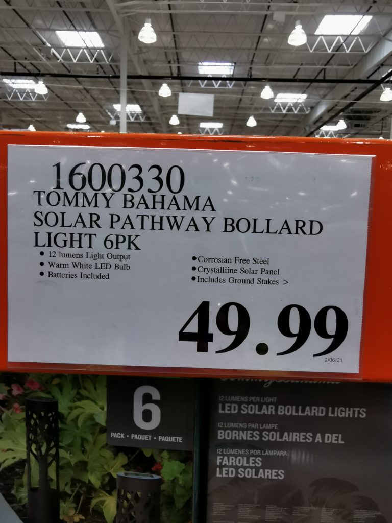 Costco1600330TommyBahamaSolarLEDPathwayBollardLighttag