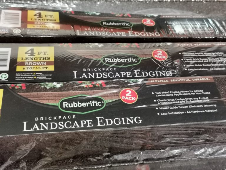 Rubberific Brickface Landscape Edging 2 pack CostcoChaser