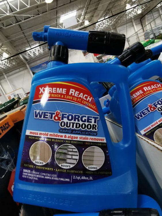 Wet & Forget Outdoor Hose End Moss Mold Mildew and Algae Stain Remover 68oz