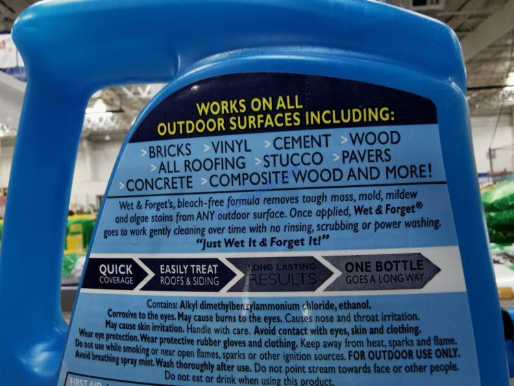 Wet & Outdoor Hose End Moss Mold Mildew and Algae Stain Remover 68oz CostcoChaser