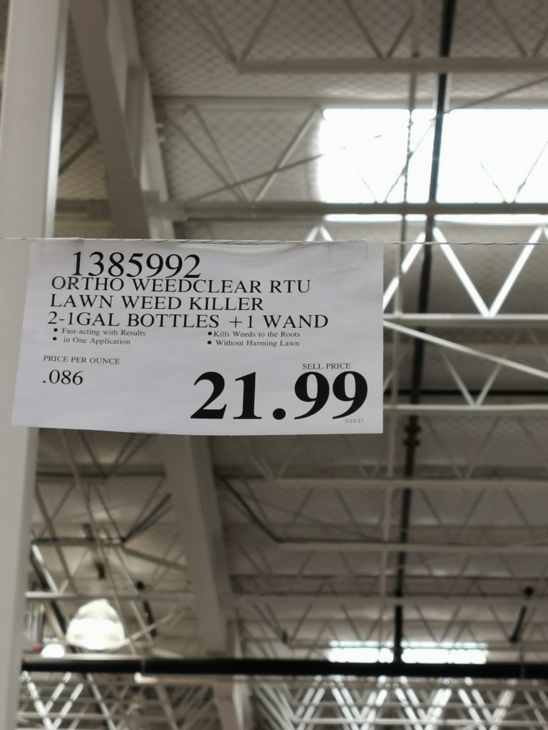 Costco1385992OrthoWeedClearRTULawnWeedKillertag CostcoChaser