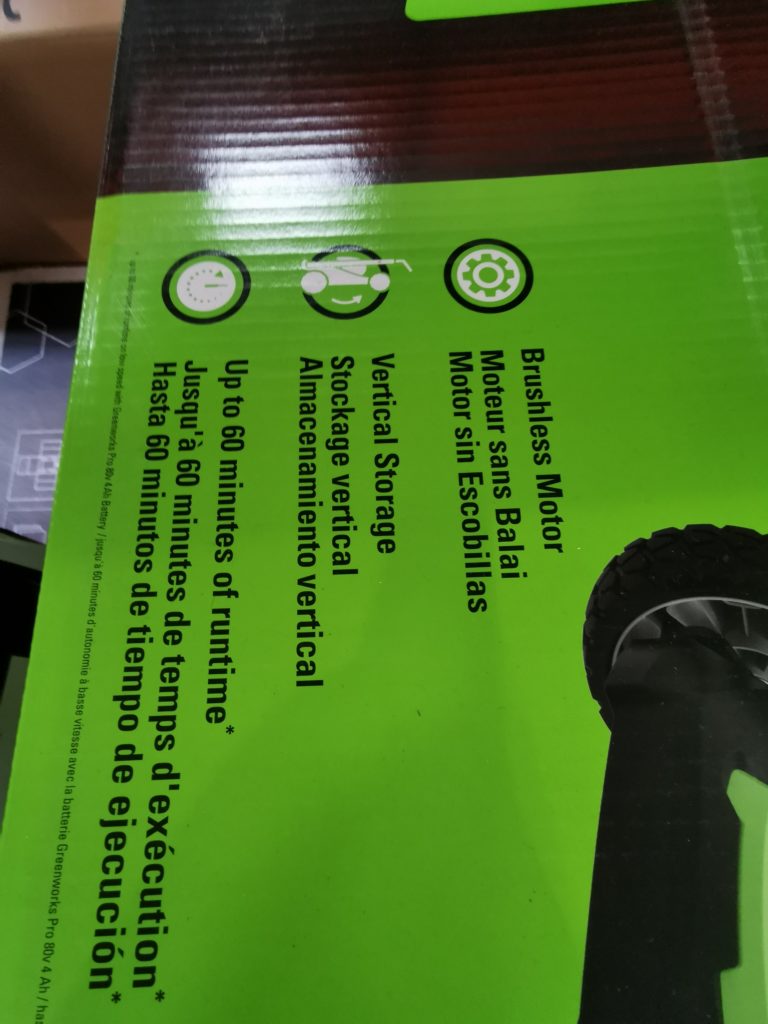 Costco1397419Greenworks80VBatteryPoweredMowerspec CostcoChaser