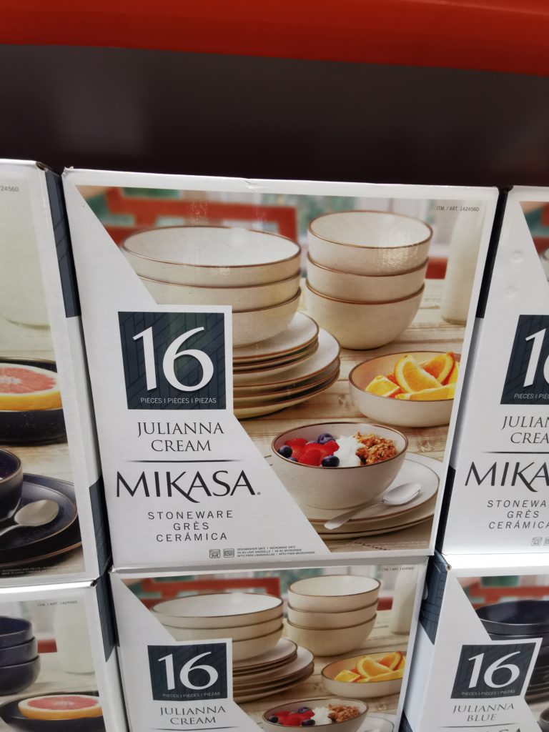 Mikasa Juliana Stoneware 16Piece Dinnerware CostcoChaser