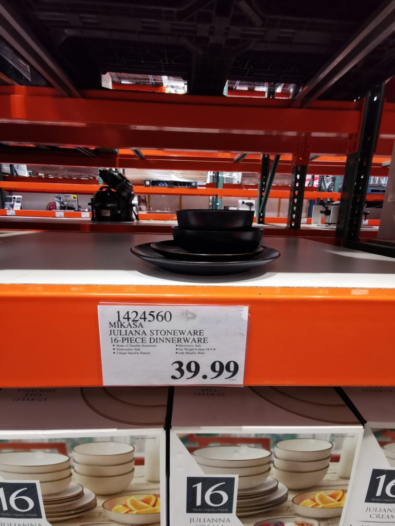 Costco1424560MikasaJulianaStoneware16PieceDinnerwaretag